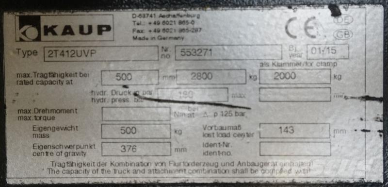 Kaup 2T412UVP Other attachments and components