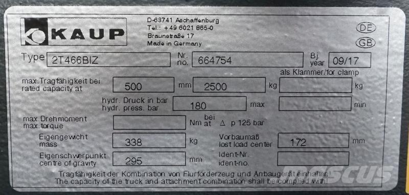 Kaup 2T466BIZ Other attachments and components