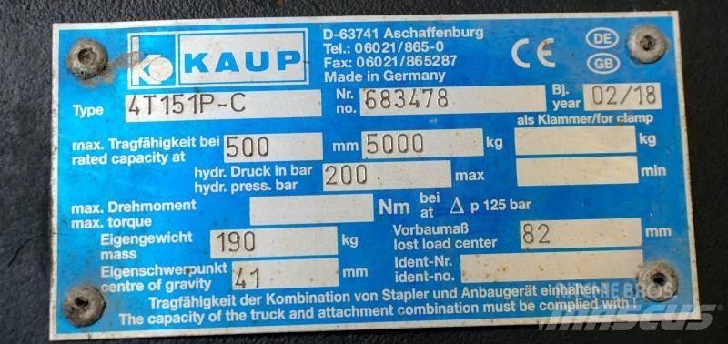 Kaup 4T151P-C Other attachments and components