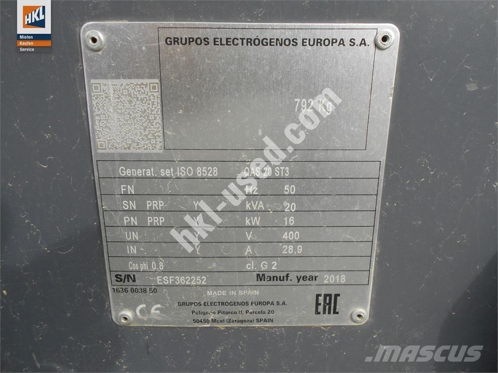 Atlas Copco QAS 20 Other Generators