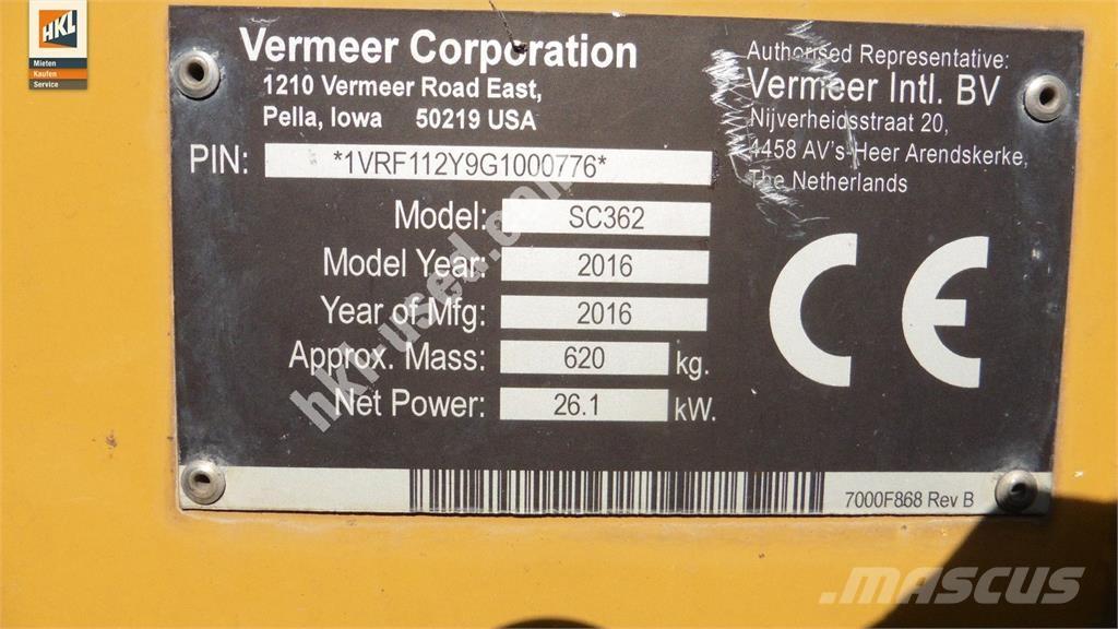 Vermeer SC 362 Construction - Others