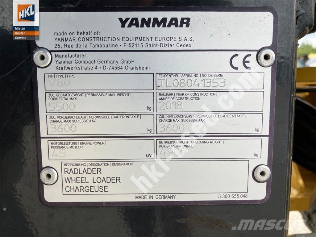 Yanmar V 80 Wheel loaders