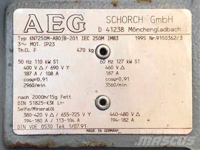  110/127 kW AEG E-Motor Engines