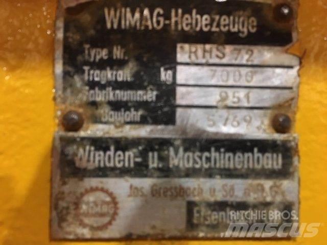  Wimag RHS72 løfteåg - 7 ton Crane parts and equipment