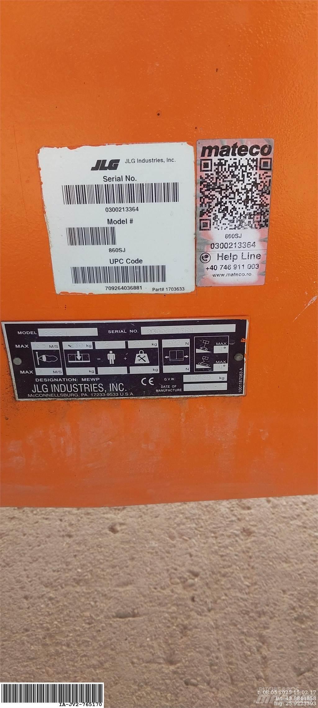 JLG 860SJ Articulated boom lifts