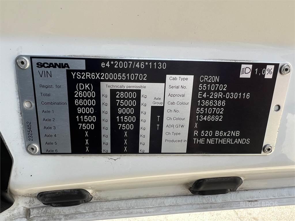 Scania R520 hejs Cable lift demountable trucks
