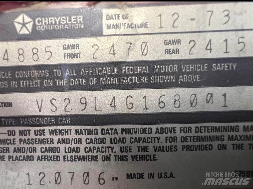 Plymouth Duster Other components