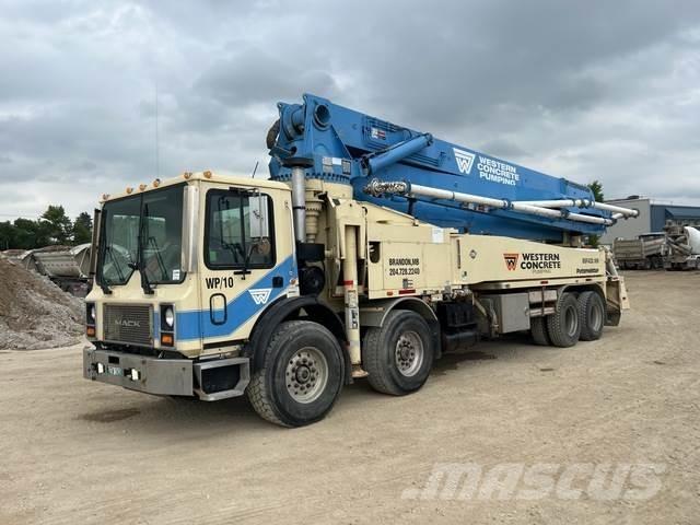 Mack MR Concrete pump trucks