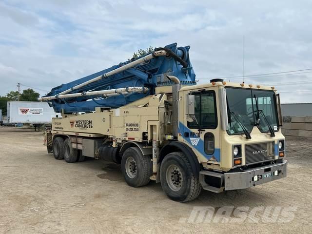 Mack MR Concrete pump trucks