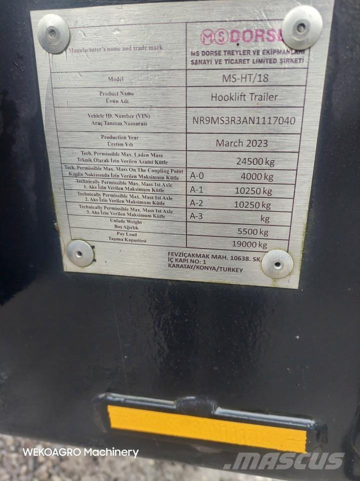 MS Dorse HT/18 Other trailers