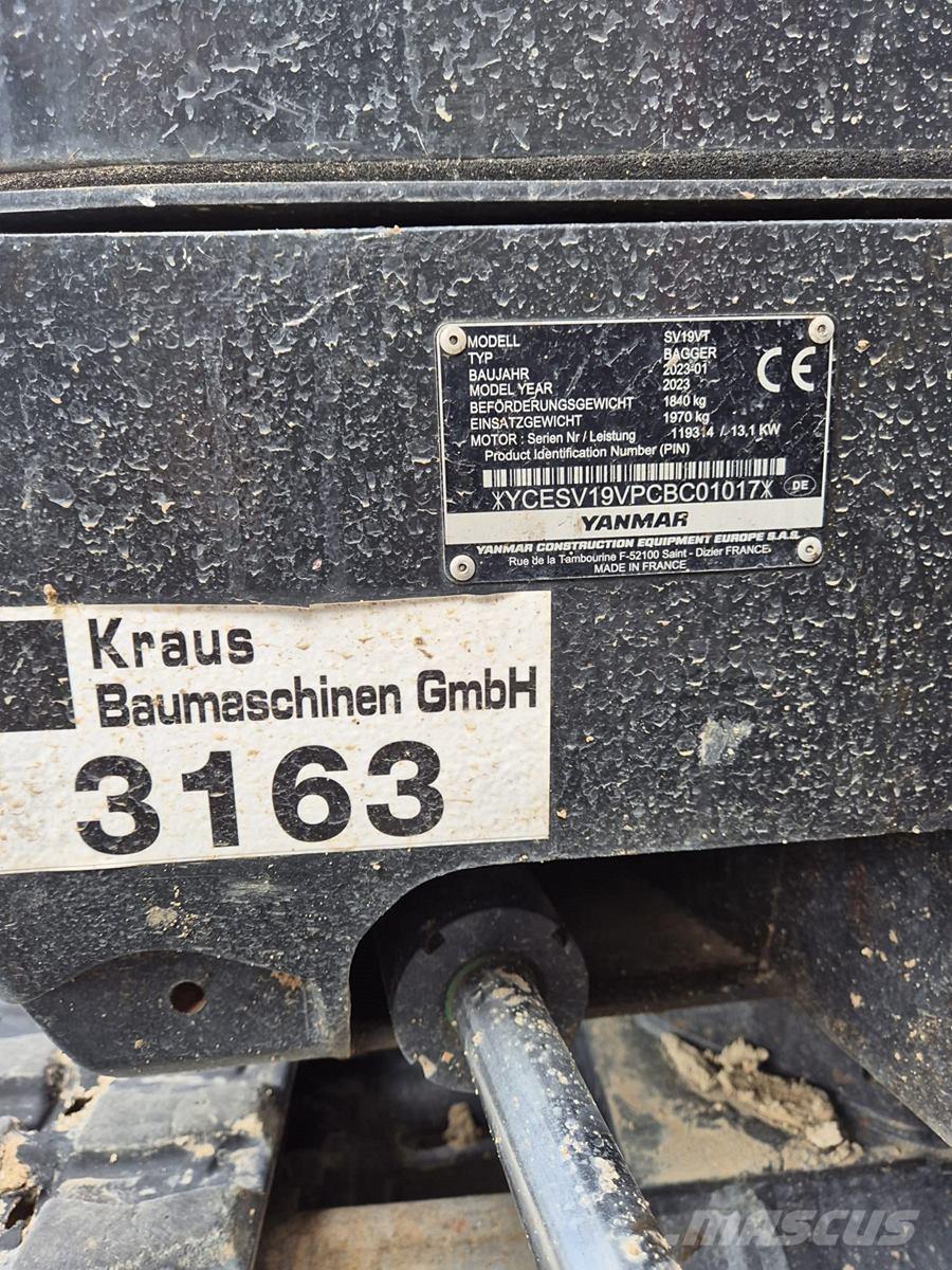 Yanmar SV 19 Mini excavators < 7t (Mini diggers)