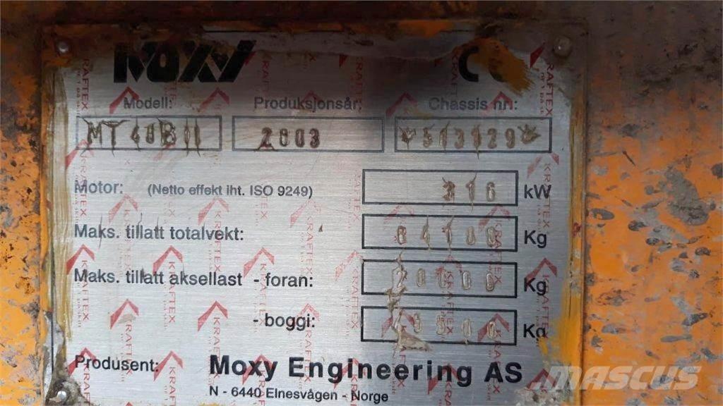Moxy MT 40B Articulated Dump Trucks (ADTs)