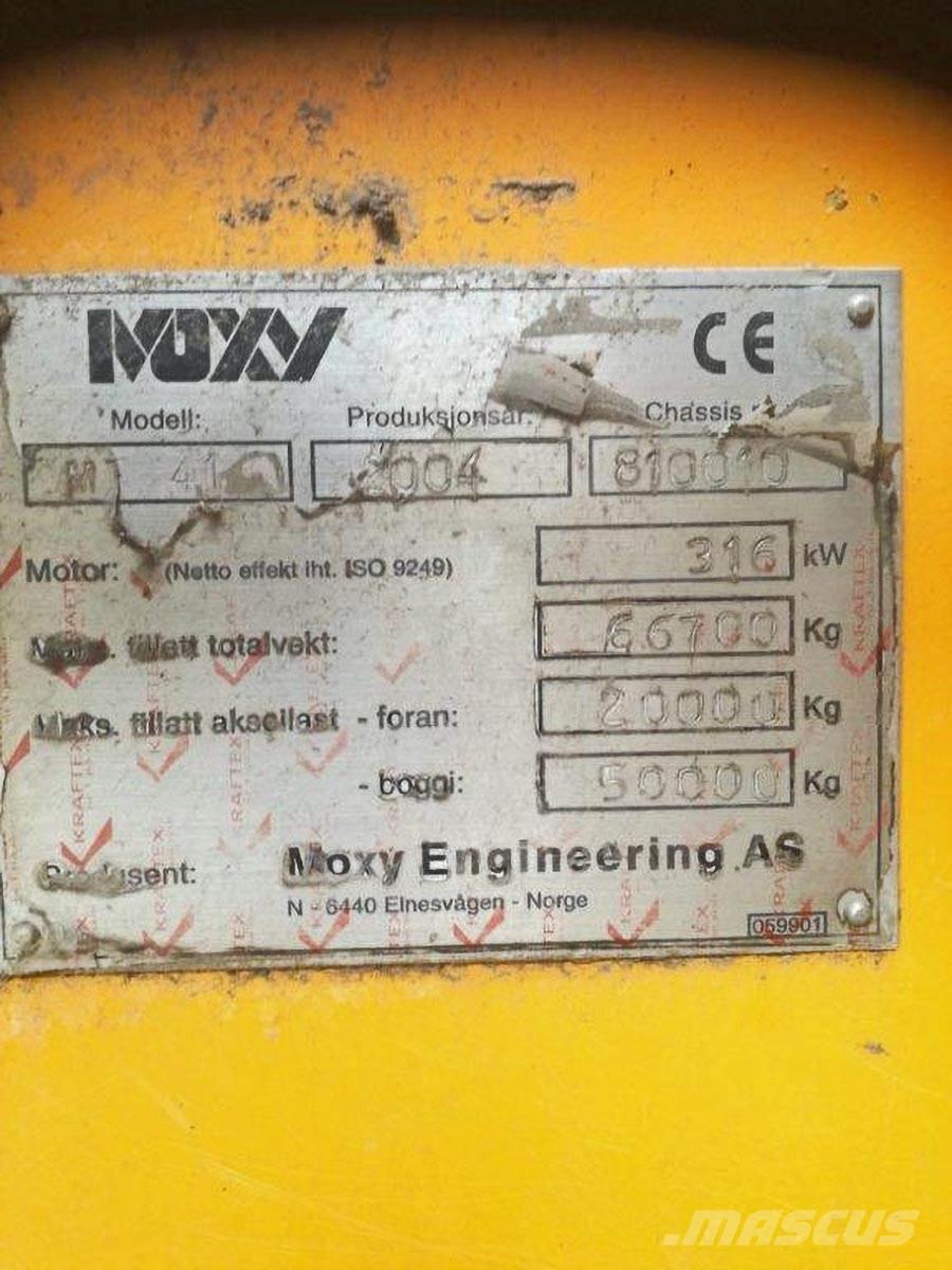 Moxy MT 41 Articulated Dump Trucks (ADTs)