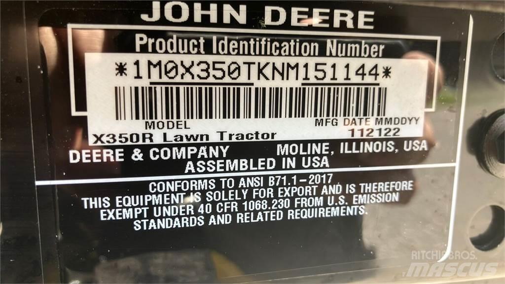 John Deere X350R Groundcare - Others