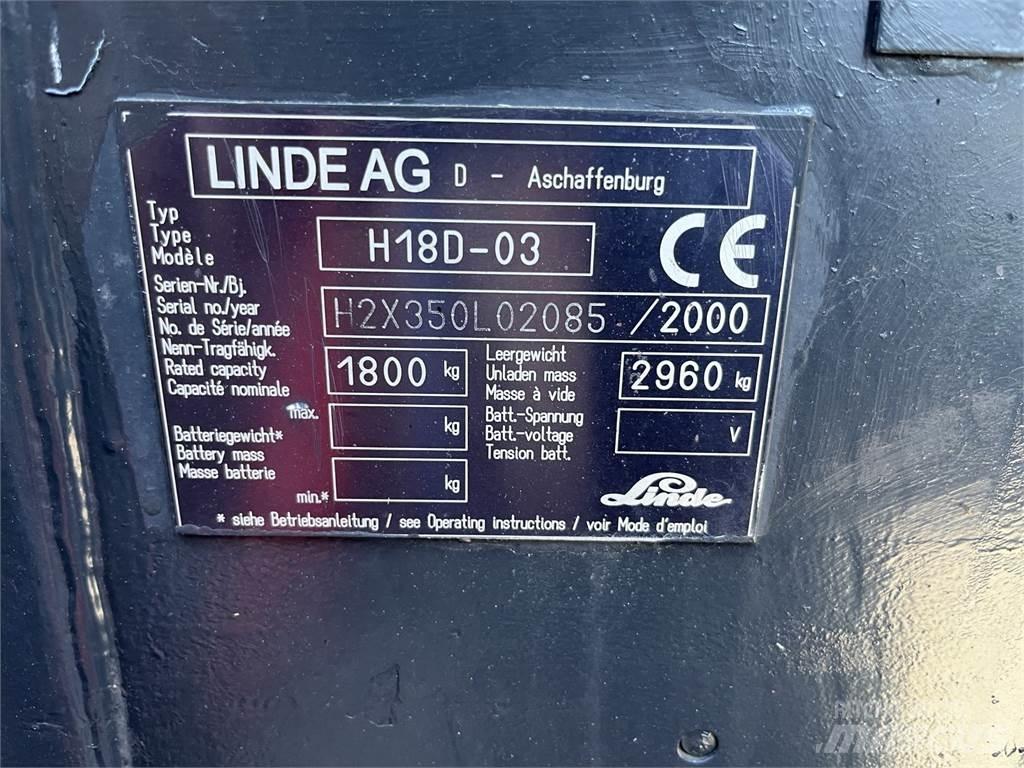Linde H 18 D Forklift trucks - others