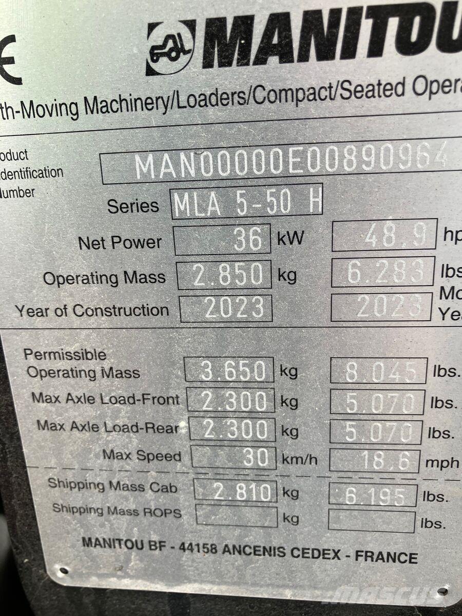 Manitou MLA 5-50 Front loaders and diggers
