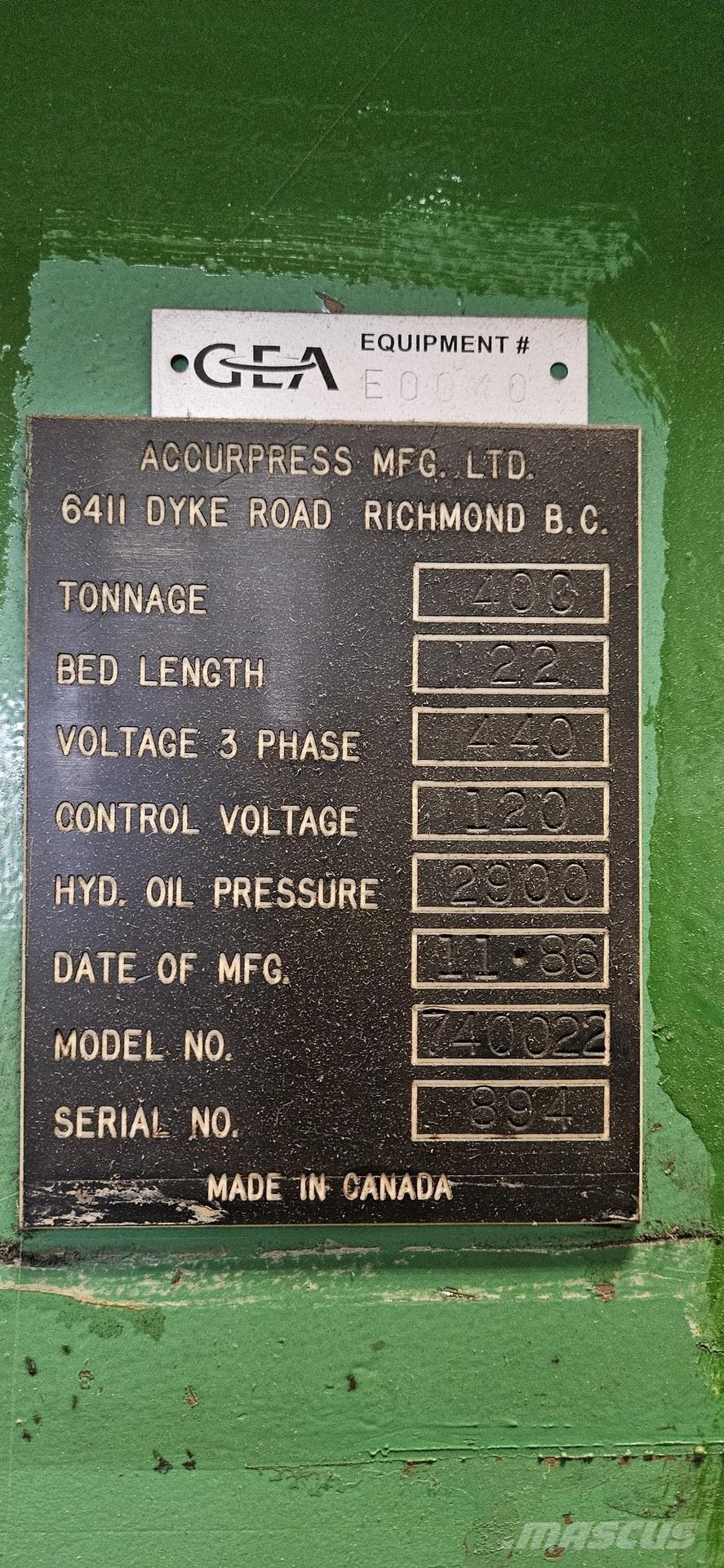  ACCURPRESS 740022 Construction - Others