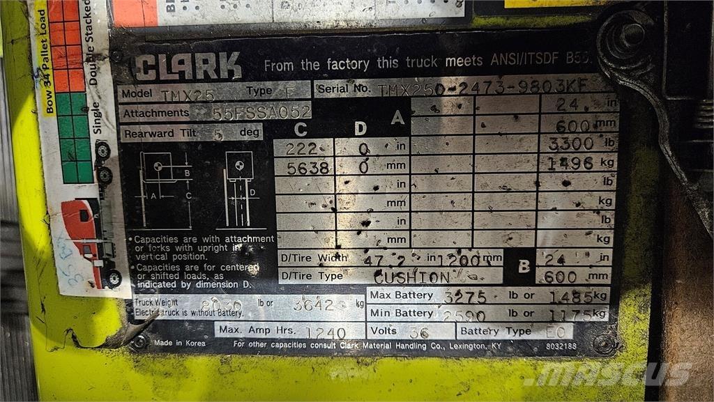 Clark TMX25 Construction - Others