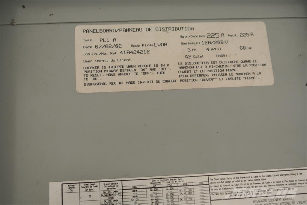 CUTLER-HAMMER PL1 A Construction - Others