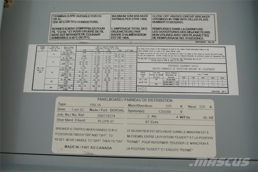  CUTLER-HAMMER PRL1A Construction - Others