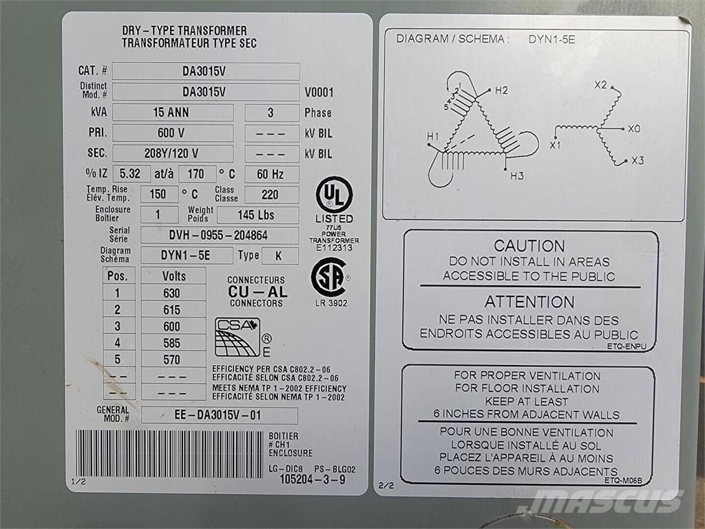Delta DA3015V Construction - Others