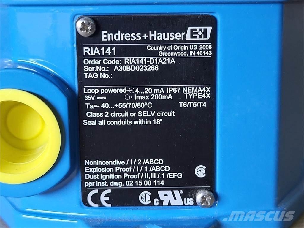  ENDRESS+HAUSER RIA141 Construction - Others
