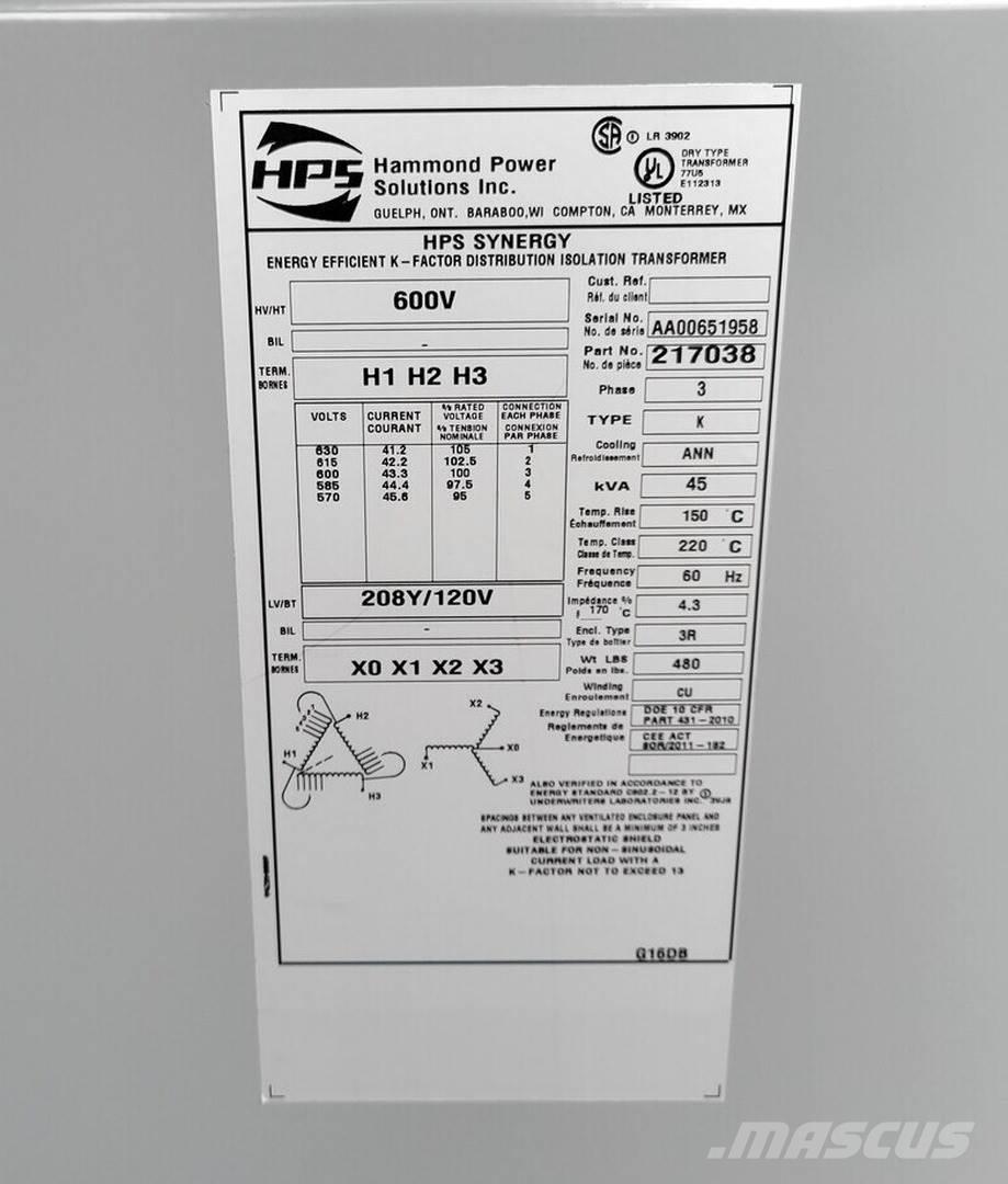  HAMMOND 217038 Construction - Others