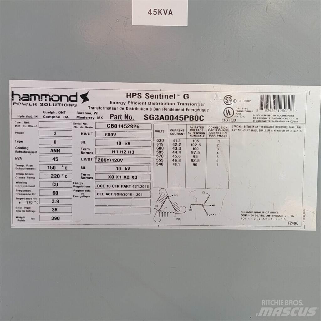  HAMMOND SG3A0045PB0C Construction - Others