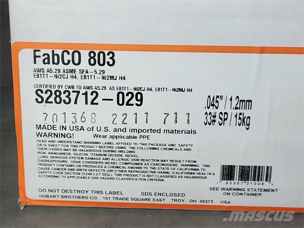 Hobart S283712-029 Welding machines