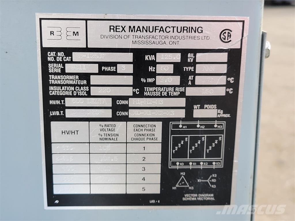 REX B-125JF Construction - Others
