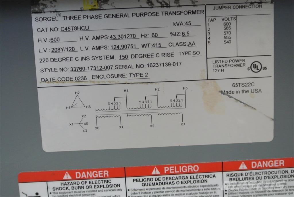  SQUARE D C45T8HCU Construction - Others