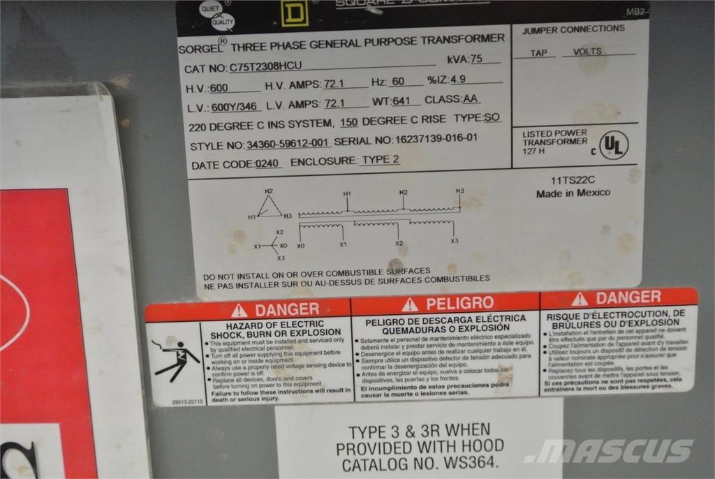  SQUARE D C75T2308HCU Construction - Others