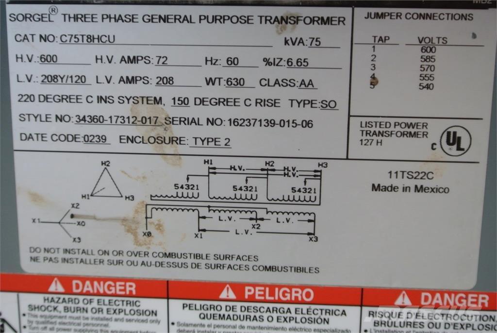  SQUARE D C75T8HCU Construction - Others