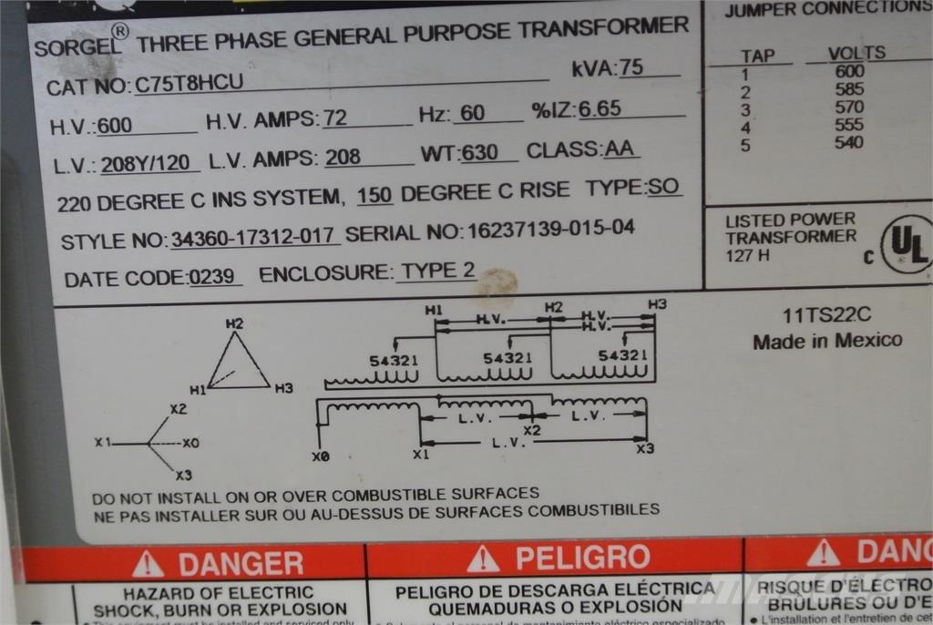  SQUARE D C75T8HCU Construction - Others