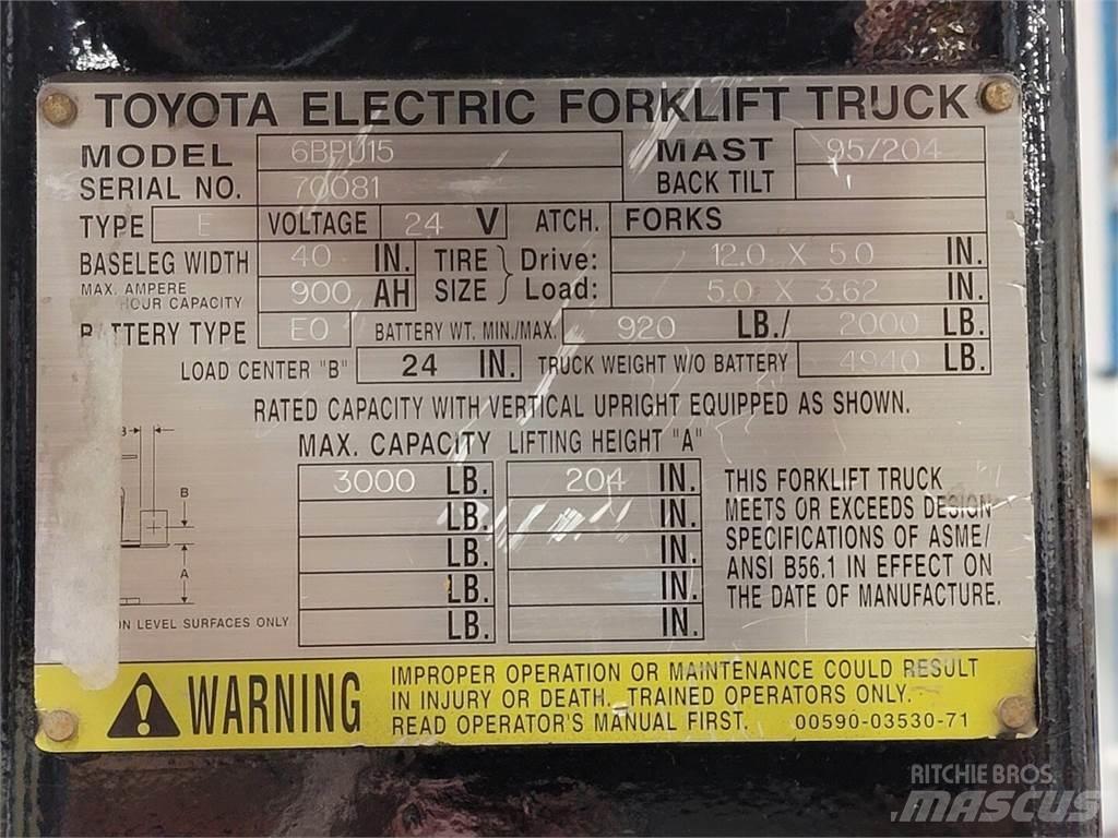Toyota 6BPU15 Construction - Others