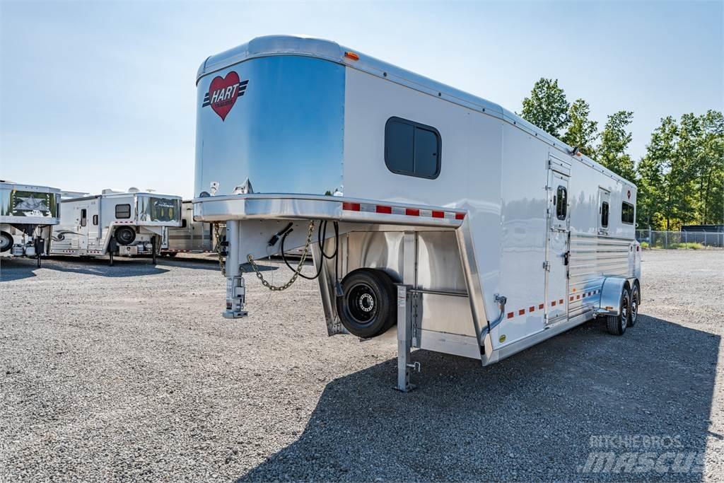 HART T2+1HG Animal transport semi-trailers