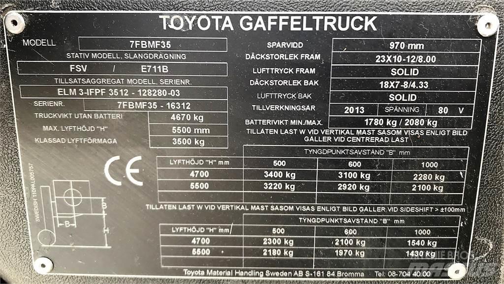 Toyota 7BMF35 Forklift trucks - others