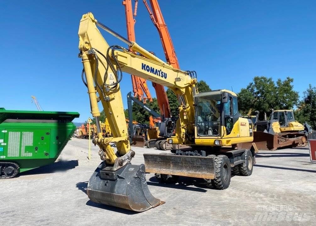 Komatsu PW200 7K Wheeled excavators