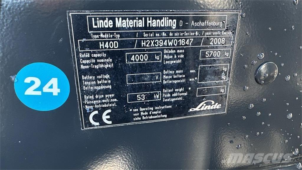Linde H40D Diesel trucks