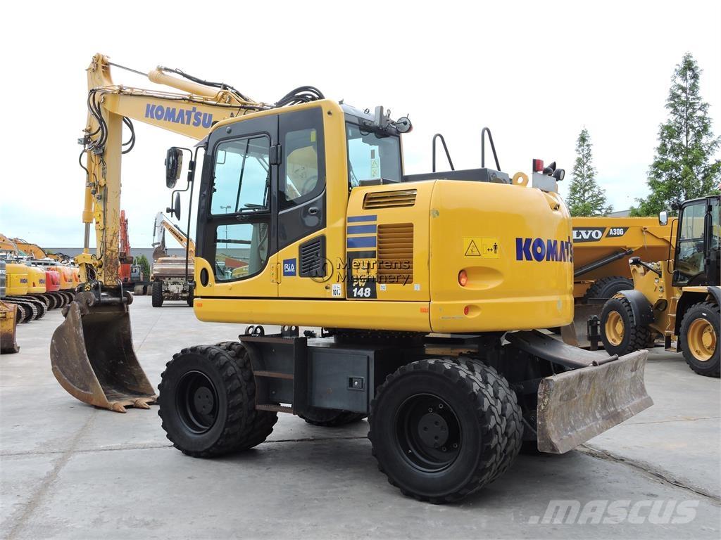 Komatsu PW148 Wheeled excavators