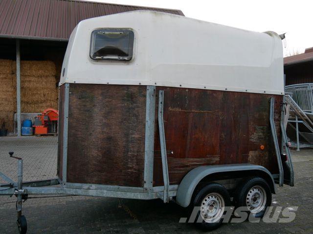  Holz Poly 2 Pferde Animal transport trailers