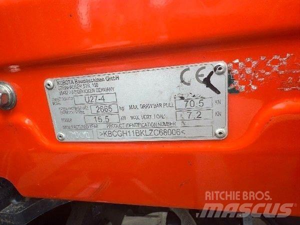 Kubota U 27-4 Mini excavators < 7t (Mini diggers)