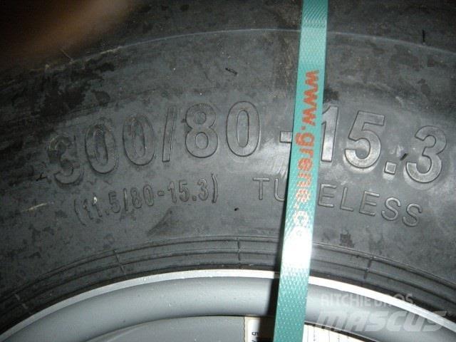  - - - 300-80-15.3 Tyres, wheels and rims