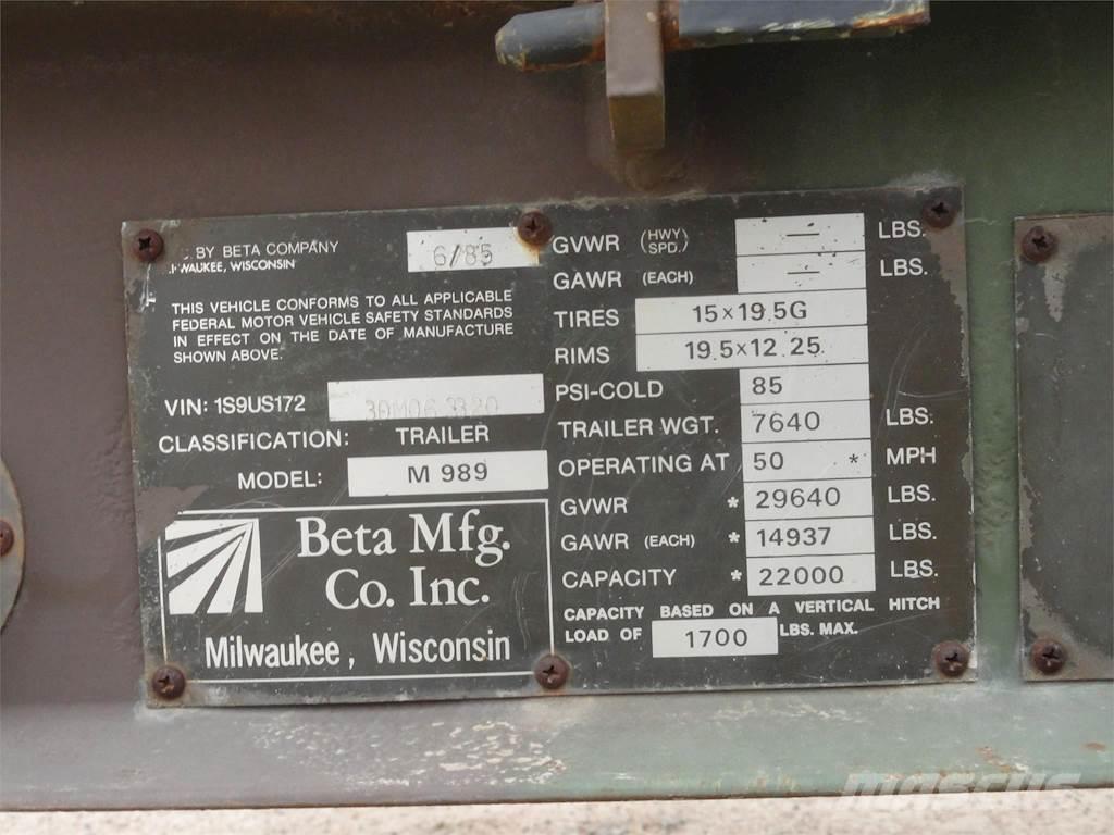 Beta M989 Other trailers