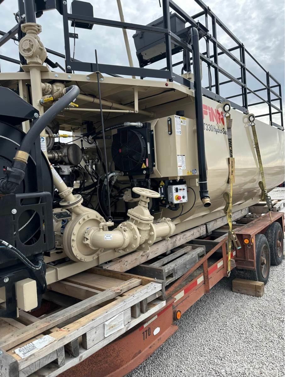 Finn T330 Receiving hoppers, blowers and elevators