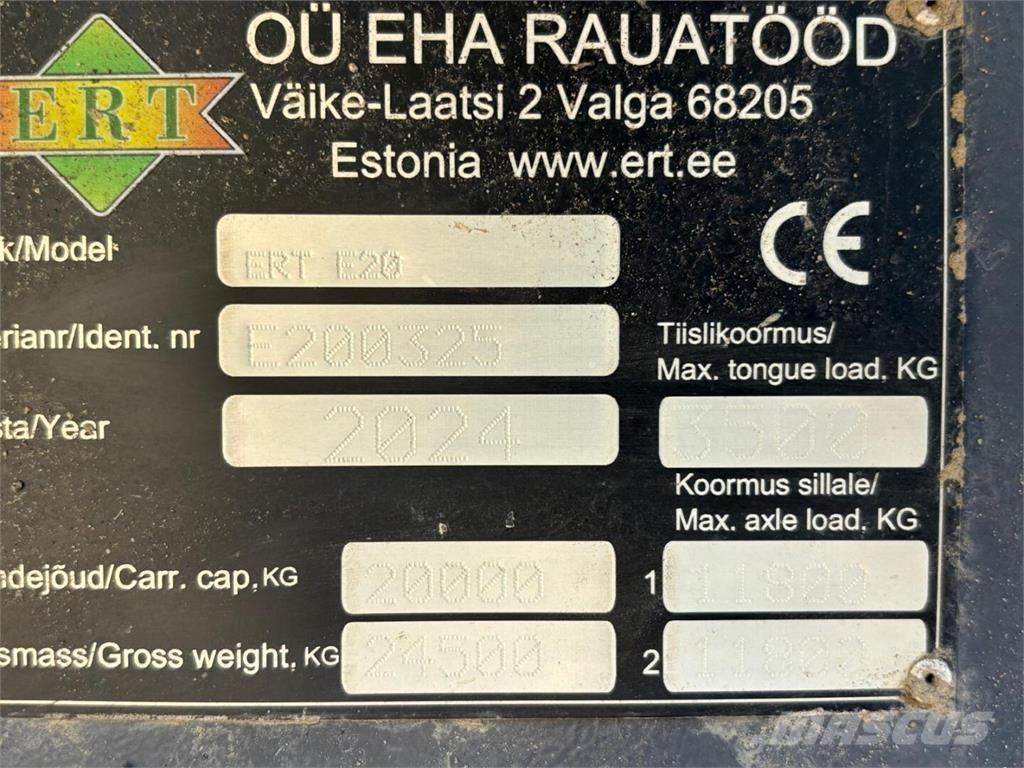 ERT E 20 Tipper trailers