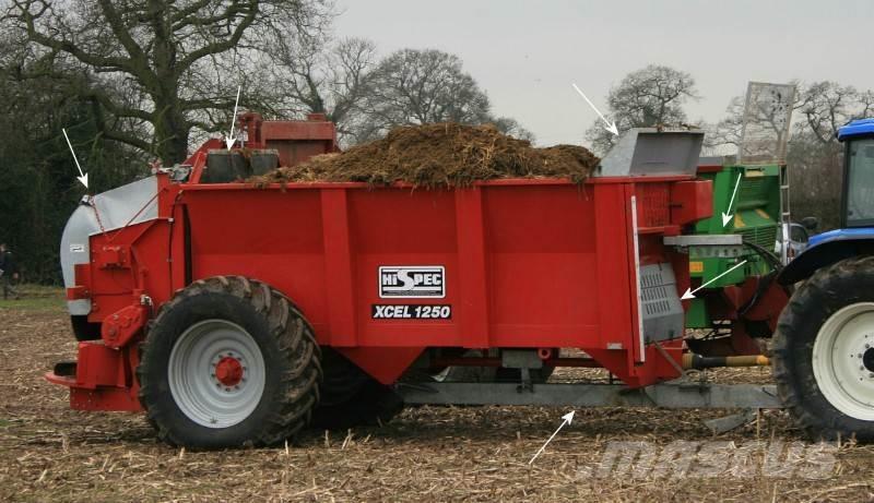 Hi-Spec Xcel 1250 Manure spreaders