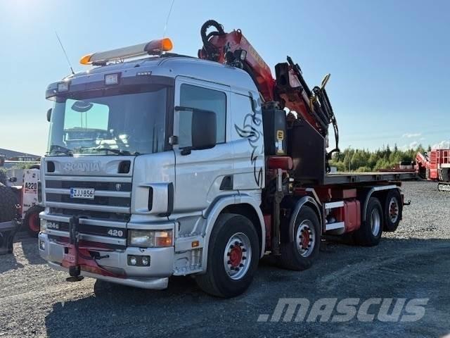 Scania R124G Crane trucks