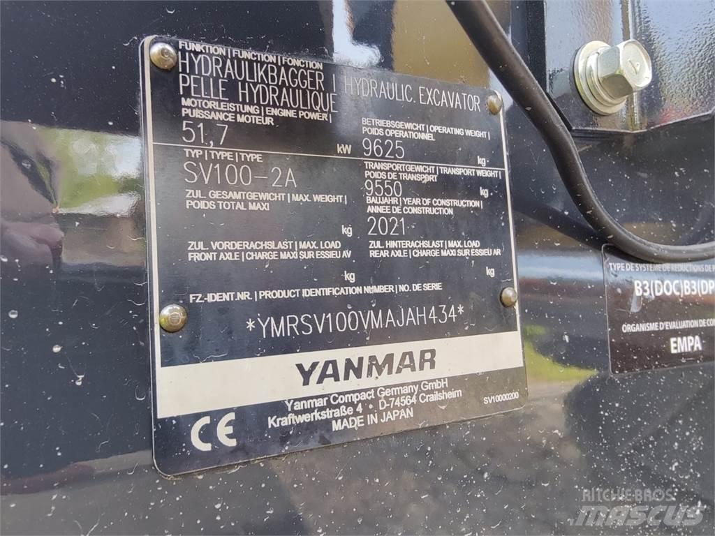 Yanmar SV100-2 Midi excavators  7t - 12t