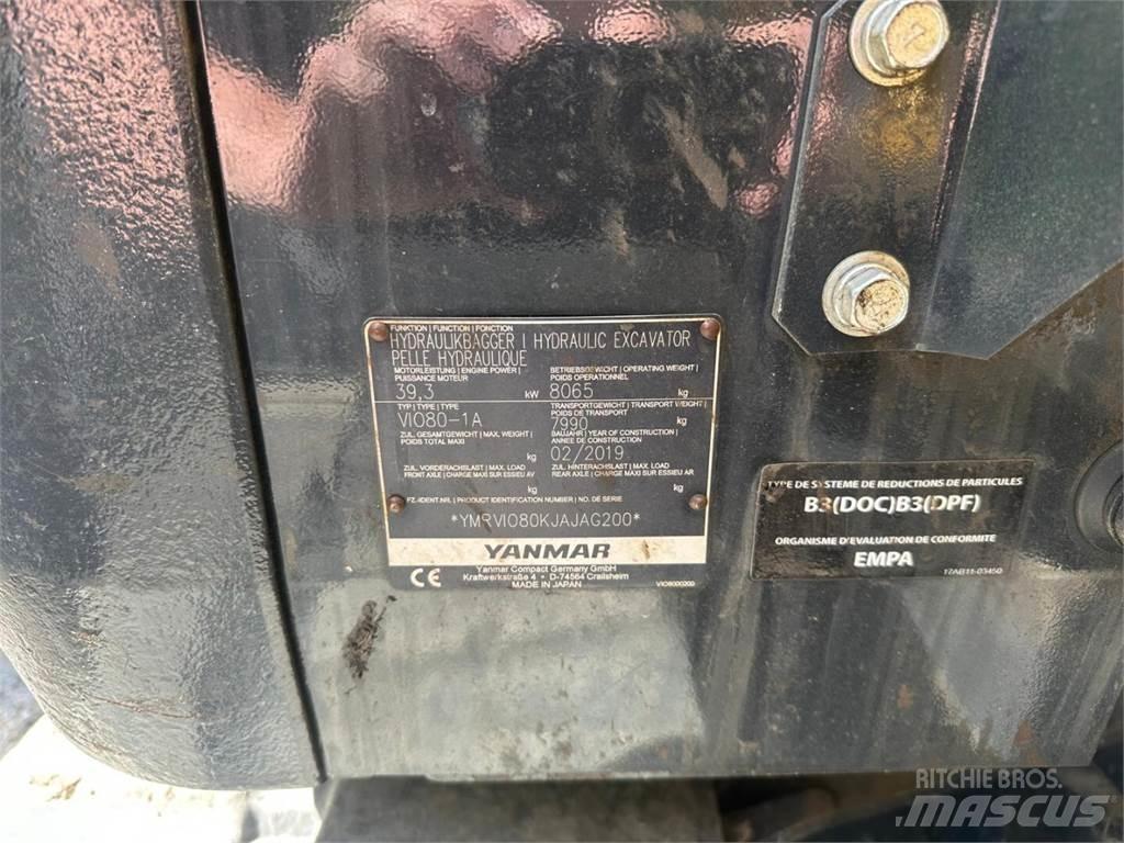 Yanmar Vio 80-1A Midi excavators  7t - 12t
